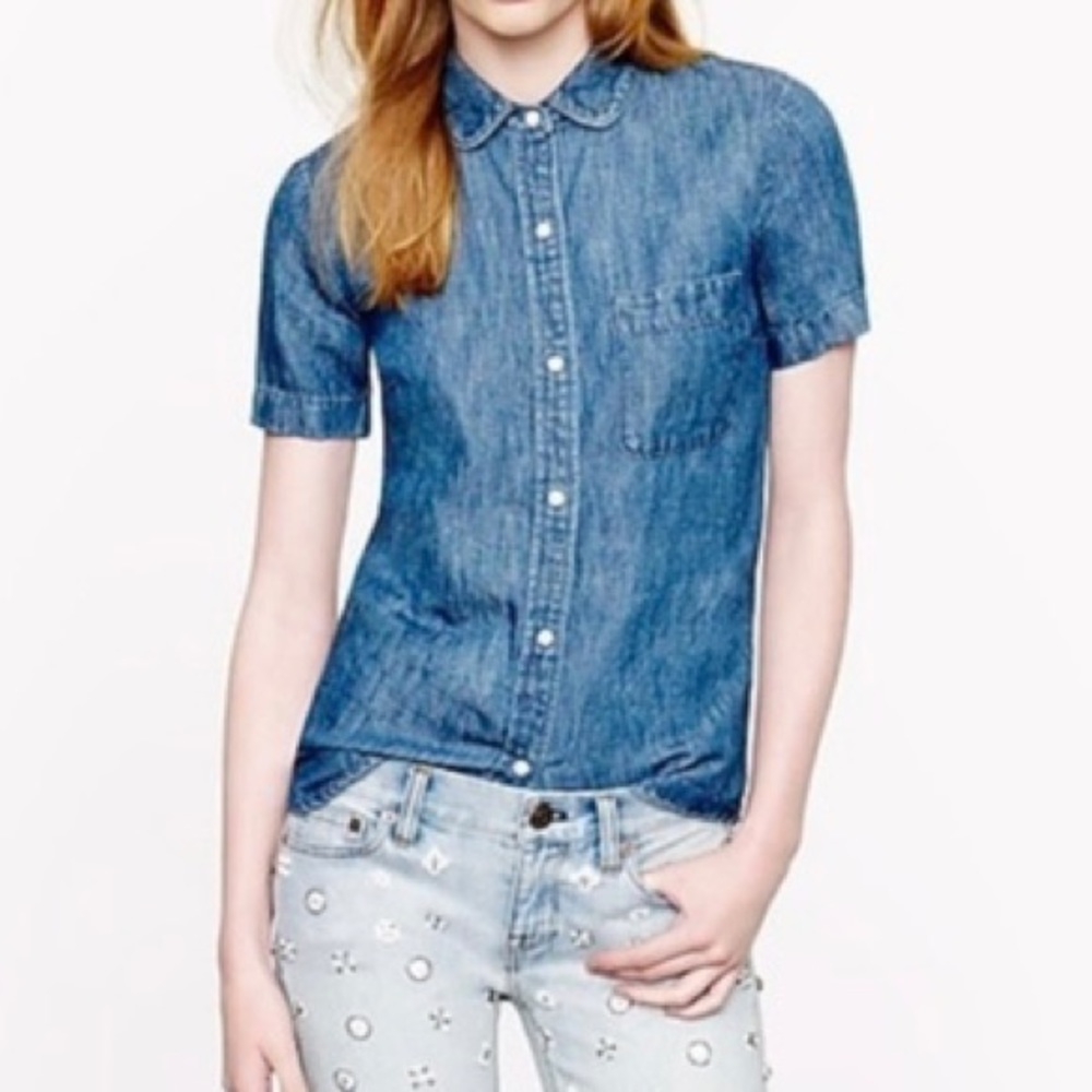 J Crew denim button up